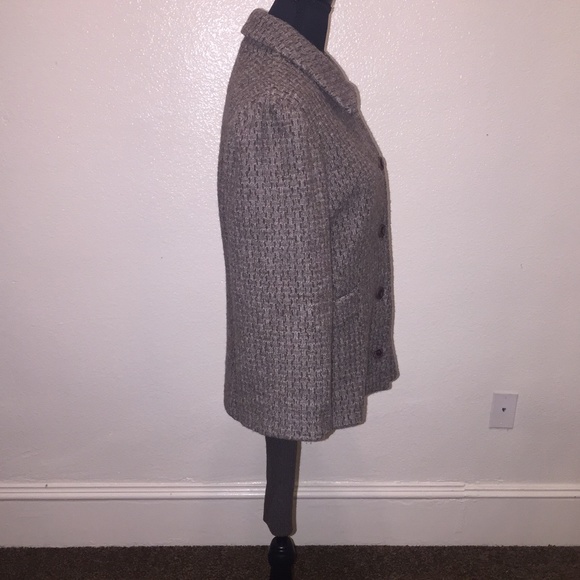 Espresso brown wall Icelandic bill sleeve short waisted coat - Picture 8 of 12
